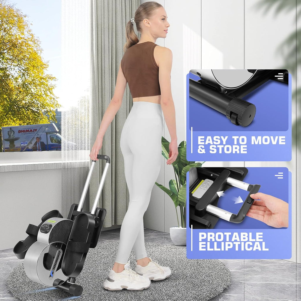Under Desk Elliptical with Fitness App and LCD Display Y8364