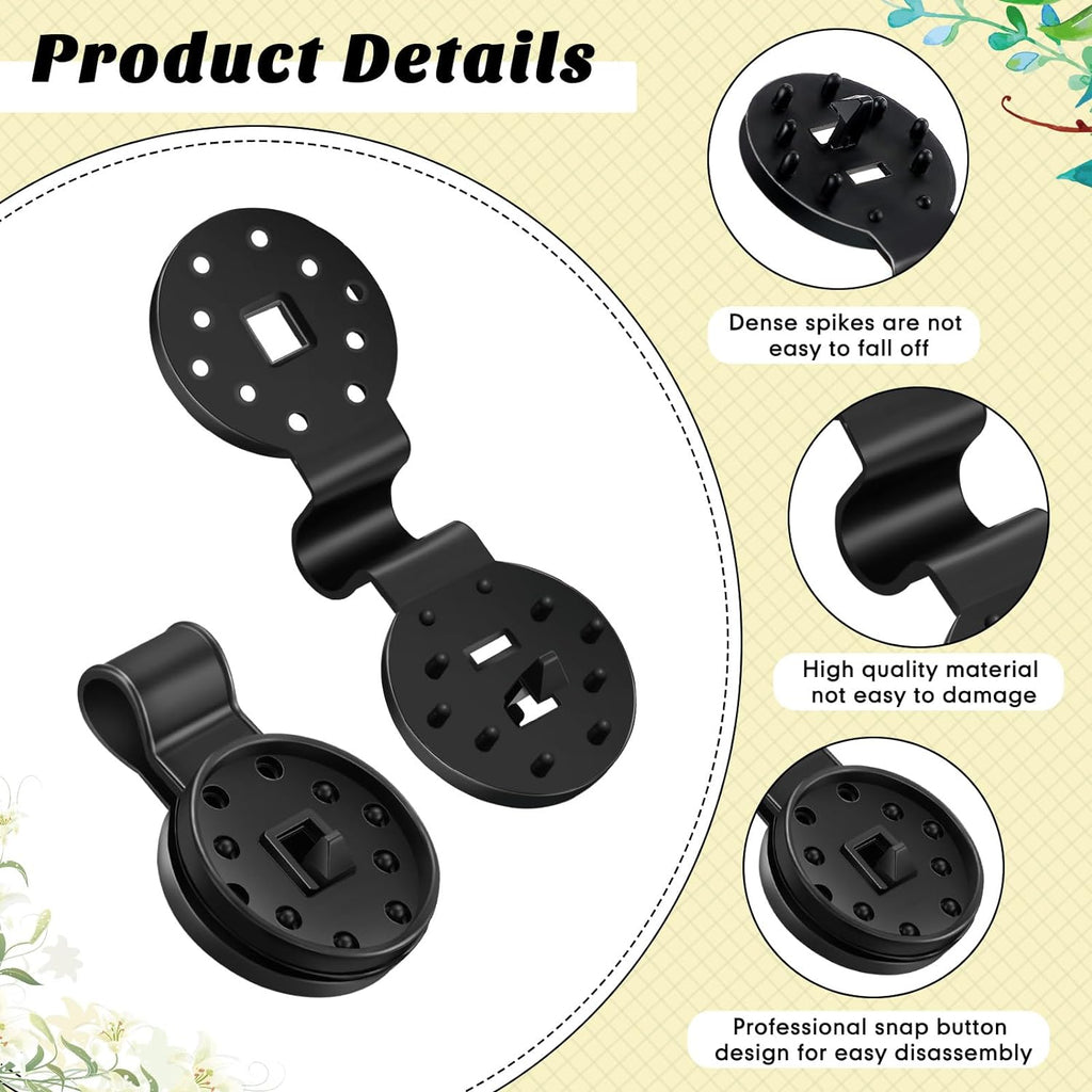 400 Pcs Black Shade Cloth Plastic Clips for Garden Greenhouse Y632