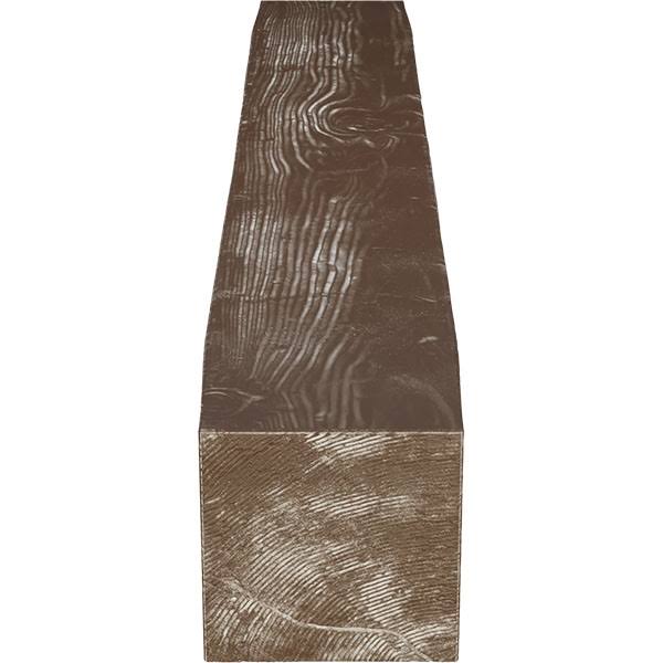 Vintage Mahogany Sandblasted Faux Wood Fireplace Mantel U284216