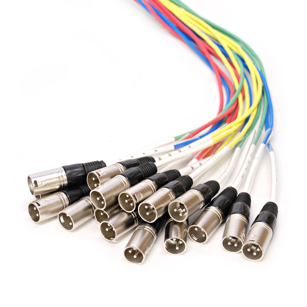 32 Channel TRS Combo Splitter Snake Cable with 5' and 30' XLR Trunks R300379
