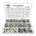 380 Pcs Stainless Steel Hex Cap Screws Bolts Nuts Washers Assortment Kit G600771
