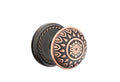 Satin Nickel Passage Set with Rope Rosette Knob B453