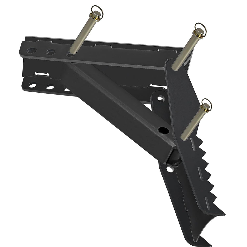 24 inch Excavator Hydraulic Thumb Backhoe Thumb Attachments Weld 1/2 Inch Teeth Thick Steel Plate Assembly CNC Plasma Cut Bolt-On Design Q10898