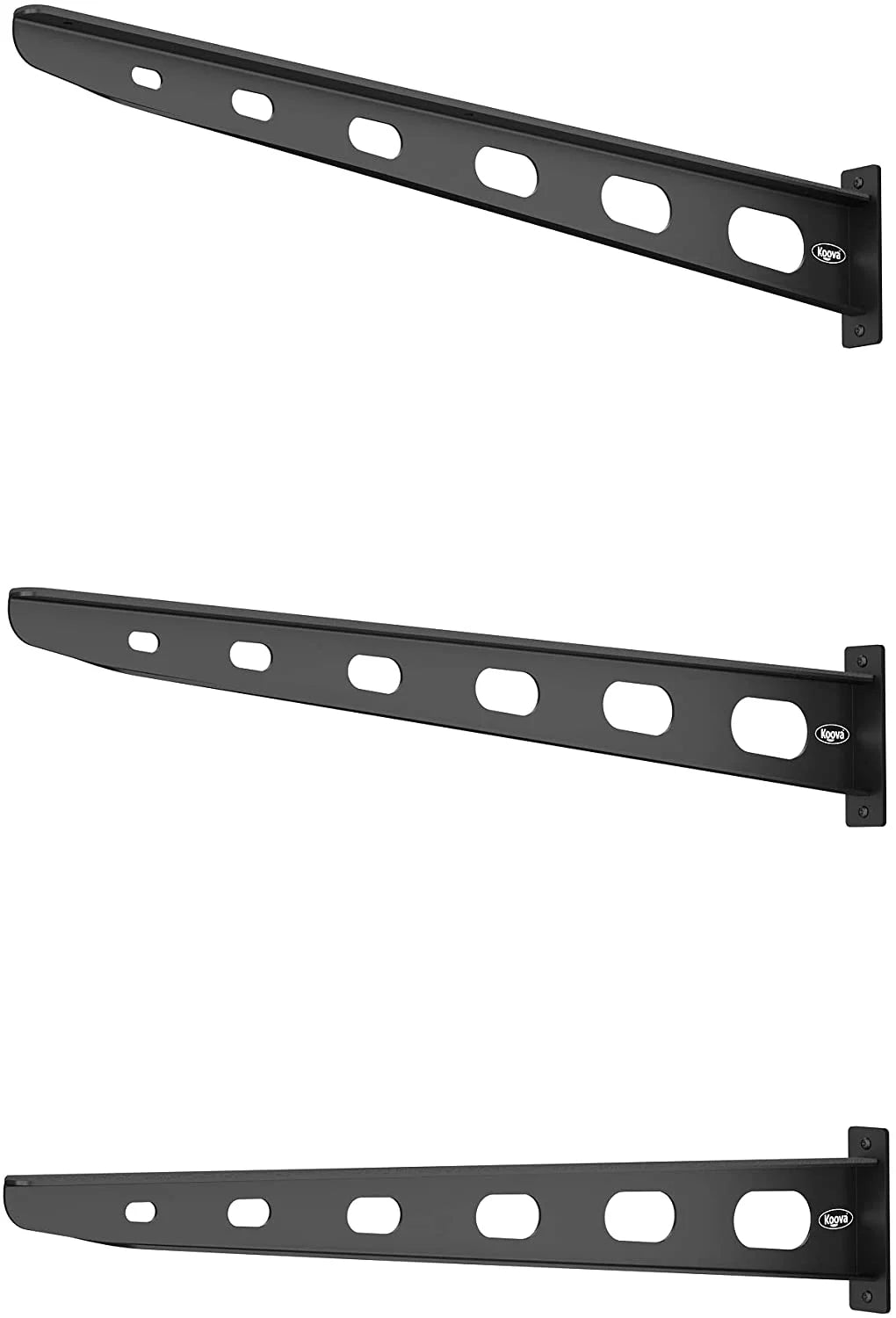 5 Pack Wall Mounted Kayak Rack 25" Arms E954984