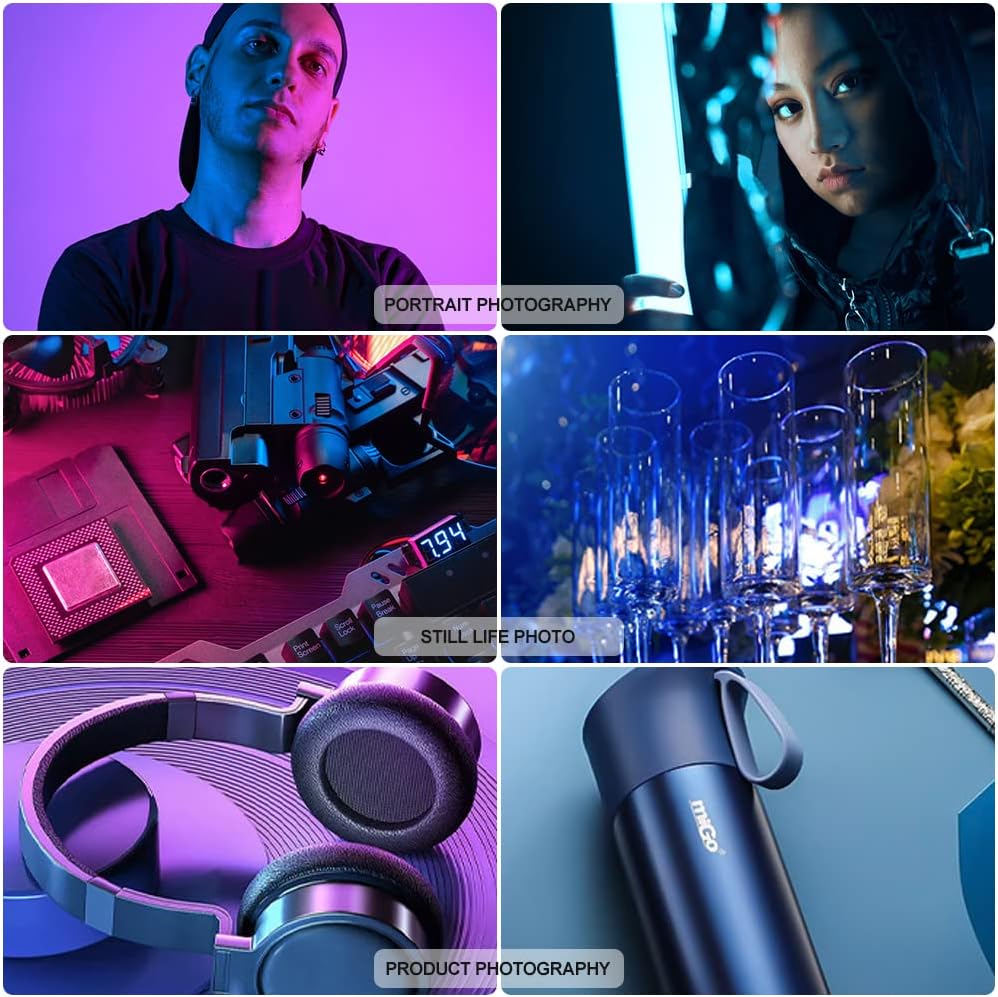 RGB LED Video Light Wand with Tripod Stand F840123