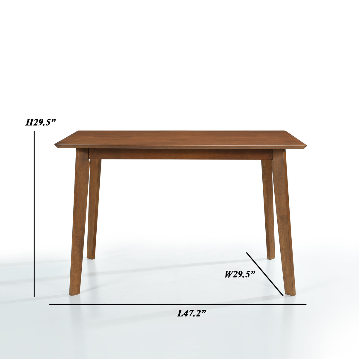 Walnut Mid Century Modern Dining Table 47 Inch D66284