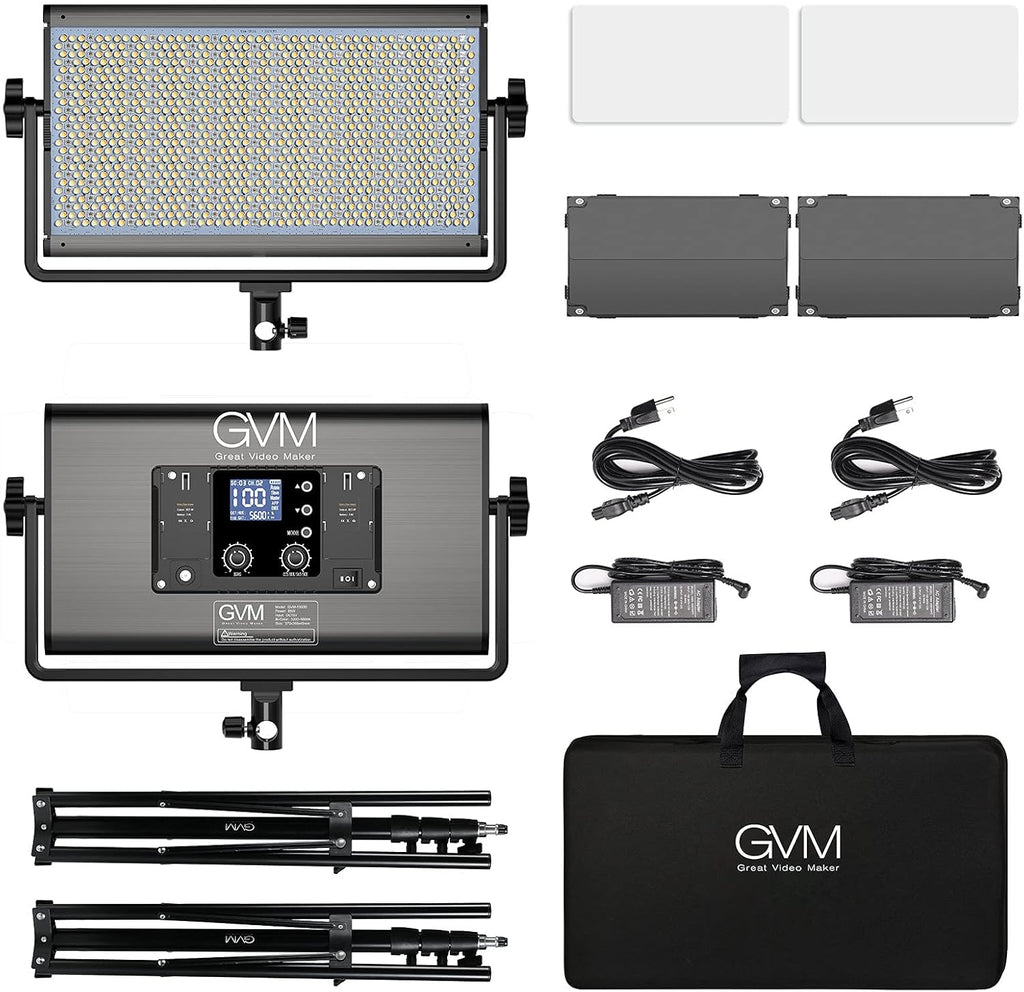 RGB LED Video Light 2 Packs 1128 Led Beads Q1899