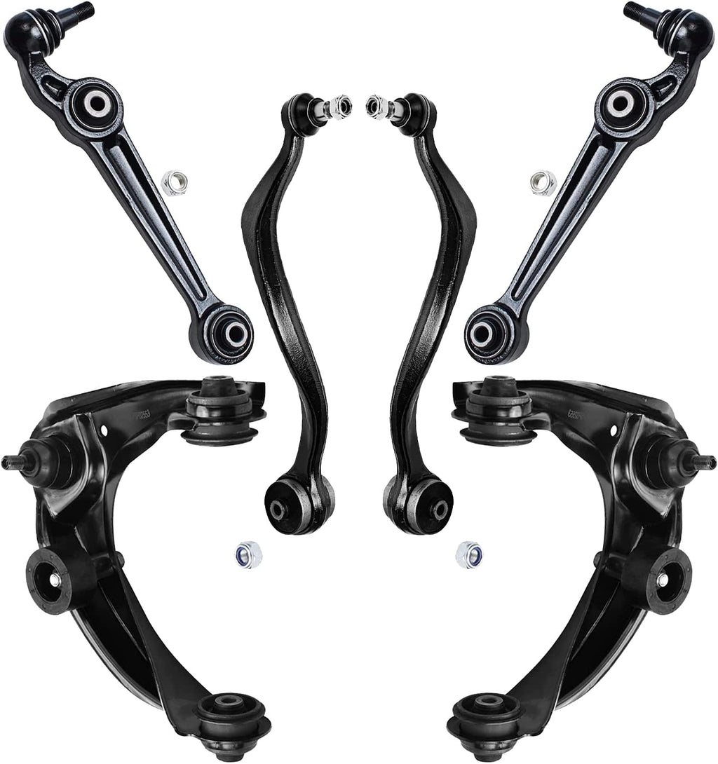 Front Upper Lower Control Arm 6pc Set D2298