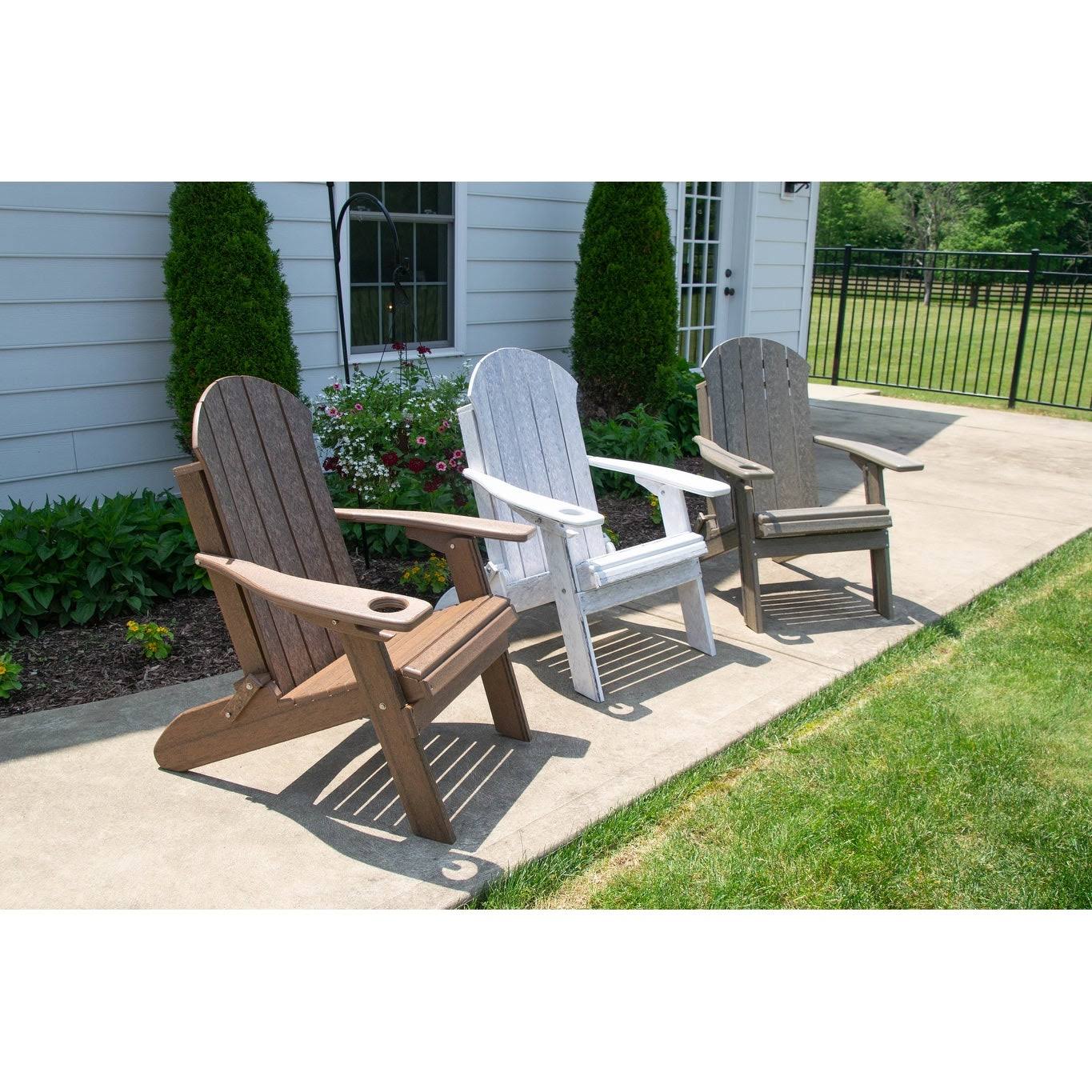 Weathered Wood Folding Adirondack Chair R33200