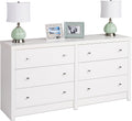 White 6-Drawer Dresser P911