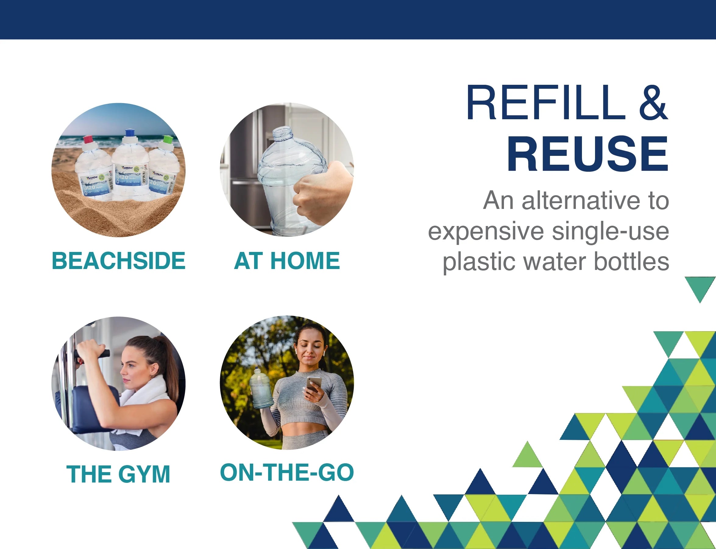 18 oz Clear BPA-Free Water Bottles 6 Pack G221