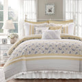 California King Cotton Percale Duvet Cover Set of 9 O295781