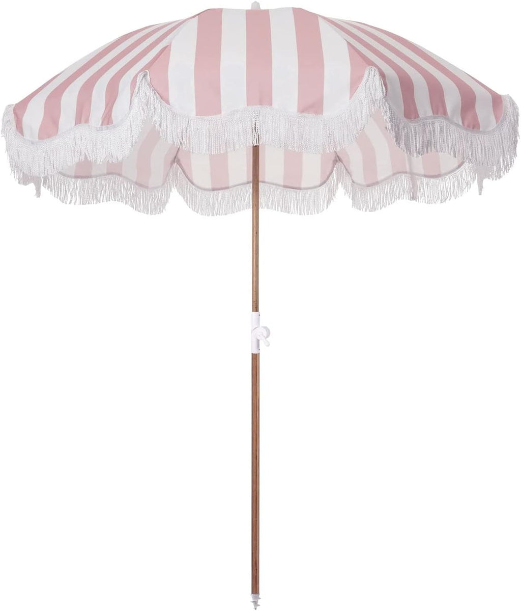 Navy Crew Stripe Holiday Umbrella P56248