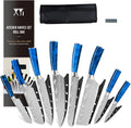 8 Piece Stainless Steel Chef Knife Set with Carry Case A5585