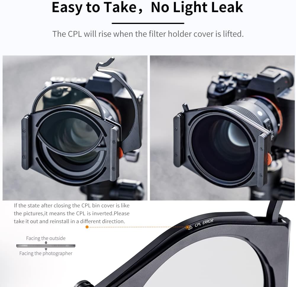 Square Filter Holder System Kit with Circular Polarizer and ND Filters X9629