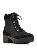Black Platform Lace Hiking Boots 8.5 M H6114