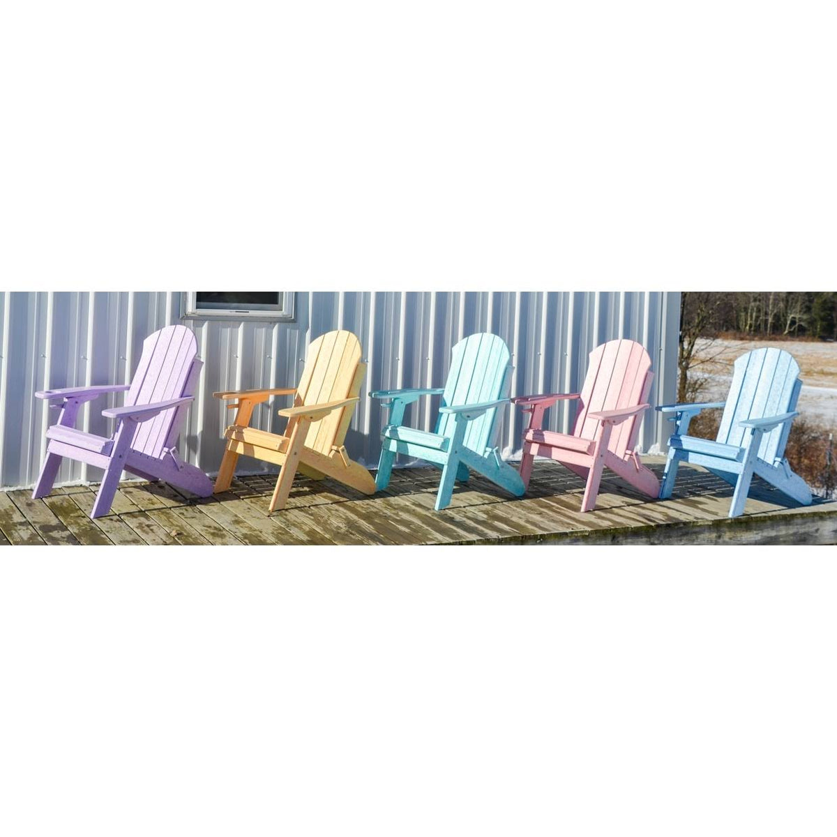 Weathered Wood Folding Adirondack Chair R33200
