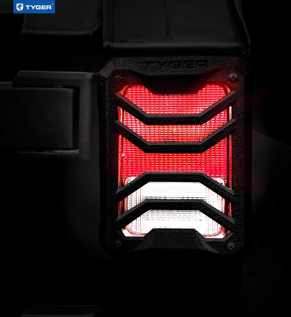 Tail Light Guards Pack of 2 Textured Black Cast Aluminum Alloy Y969738