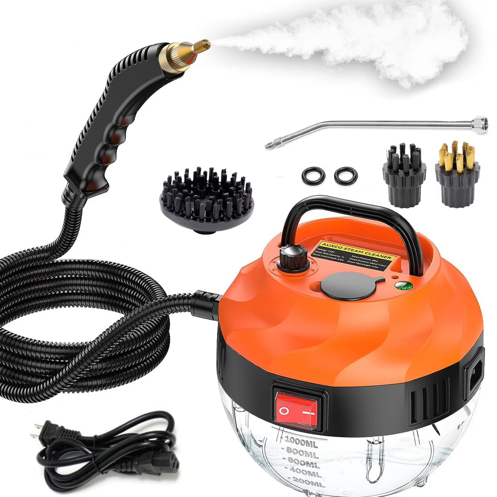 2500W High Pressure Portable Handheld Steam Cleaner with 3 Brush Heads L397264