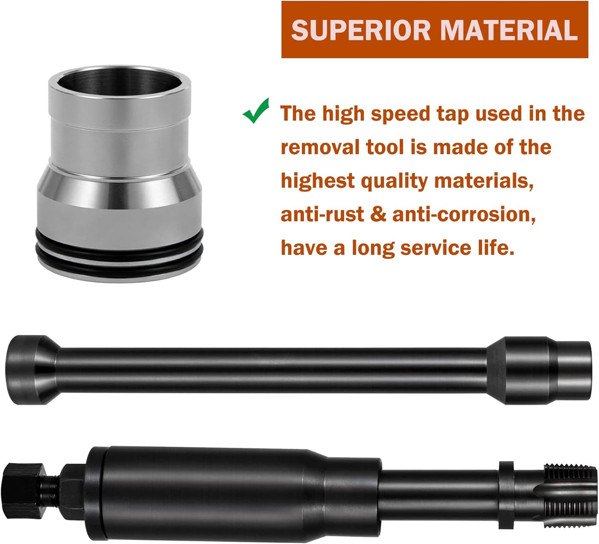 Injector Sleeve Cup Removal Installation Tool with Parts Kit for CAT 3126 C7 C9 HUEI Injectors J598