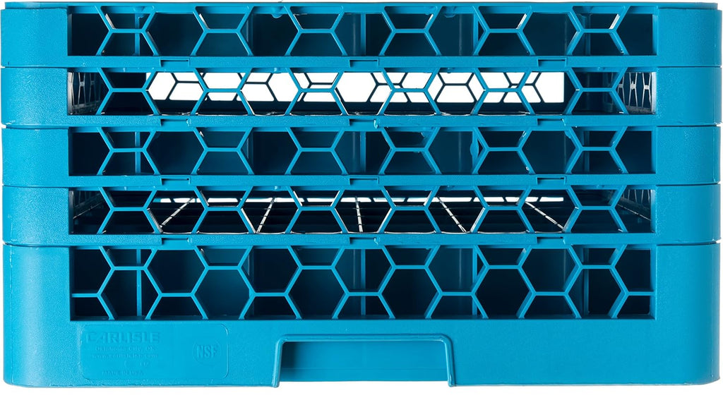 Blue 9-Compartment Glass Rack with 3 Extenders, Pack of 2 K1722