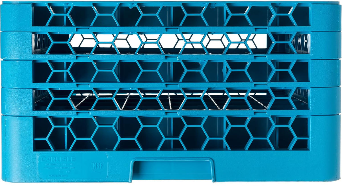 Blue 9-Compartment Glass Rack with 3 Extenders, Pack of 2 K1722
