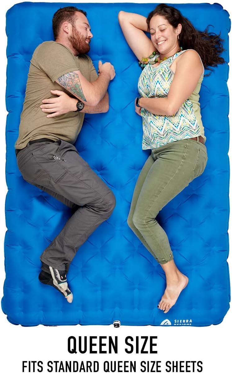 2 Person Queen Camping Air Bed Mattress with Pump S5958