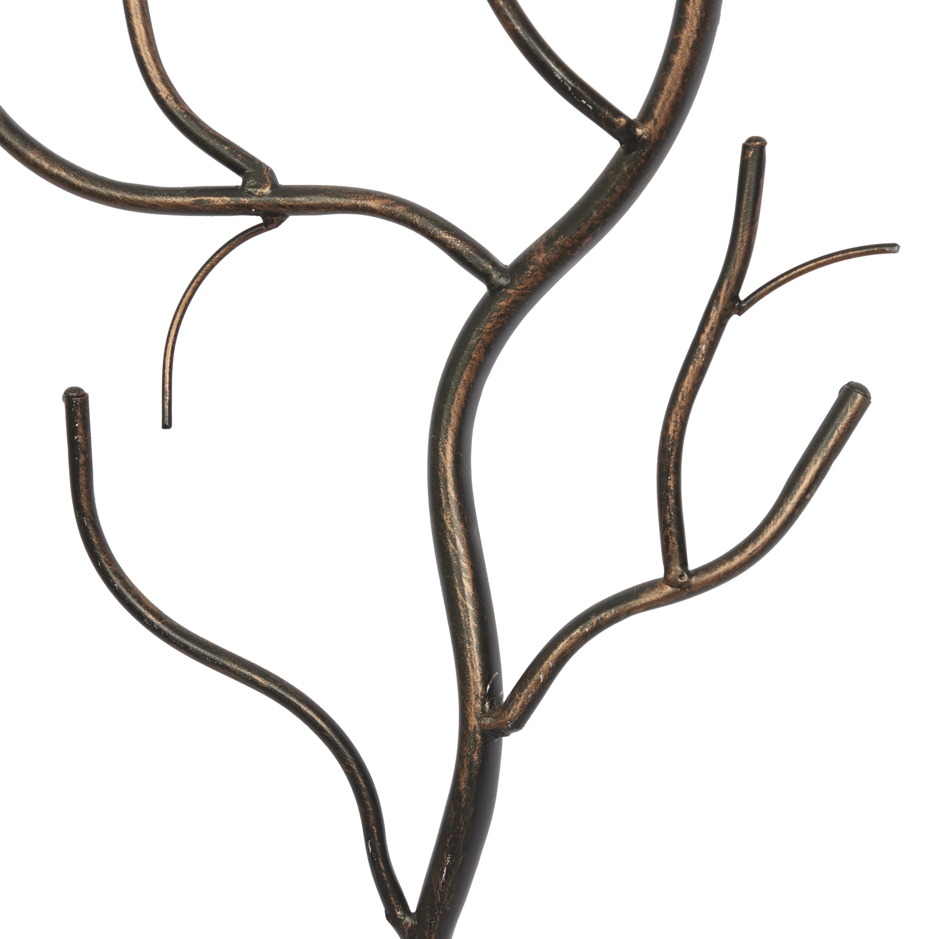 Farmhouse Brown Metal Oversized Tree Wall Décor, 25"W x 58"H V803