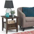 Solid Wood 1 Drawer End Table L317903