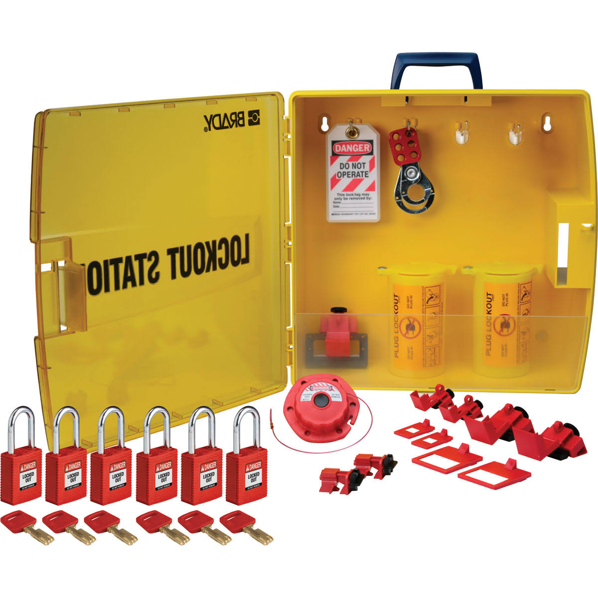 Electrical Lockout Station Kit, 6 Padlocks U8523