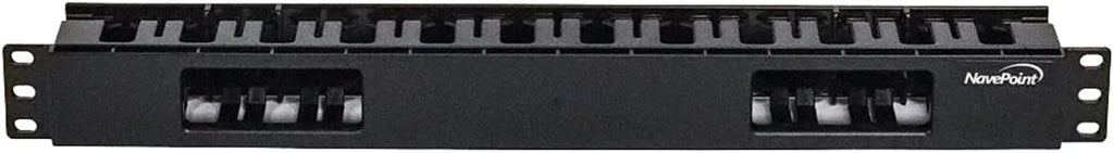 Black 4-Pack Rack Mount Cable Management Panel S41649