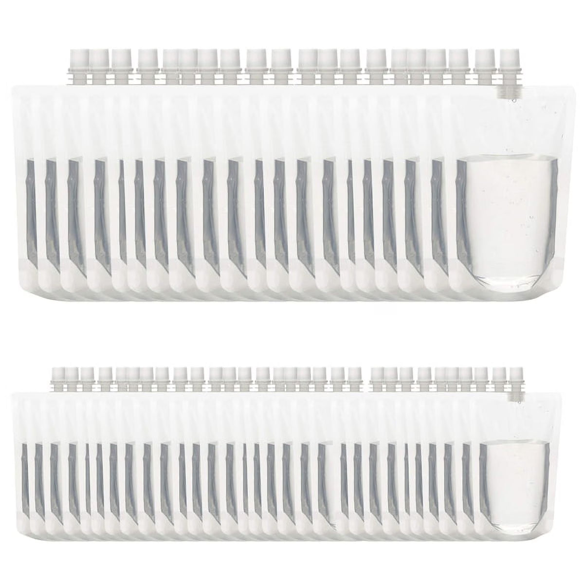 50PCS 100Ml Liquid Stand Bag Leak Proof Drink Packaging Bag Spout Pouch for Beverage Juice Milk Coffee Storage