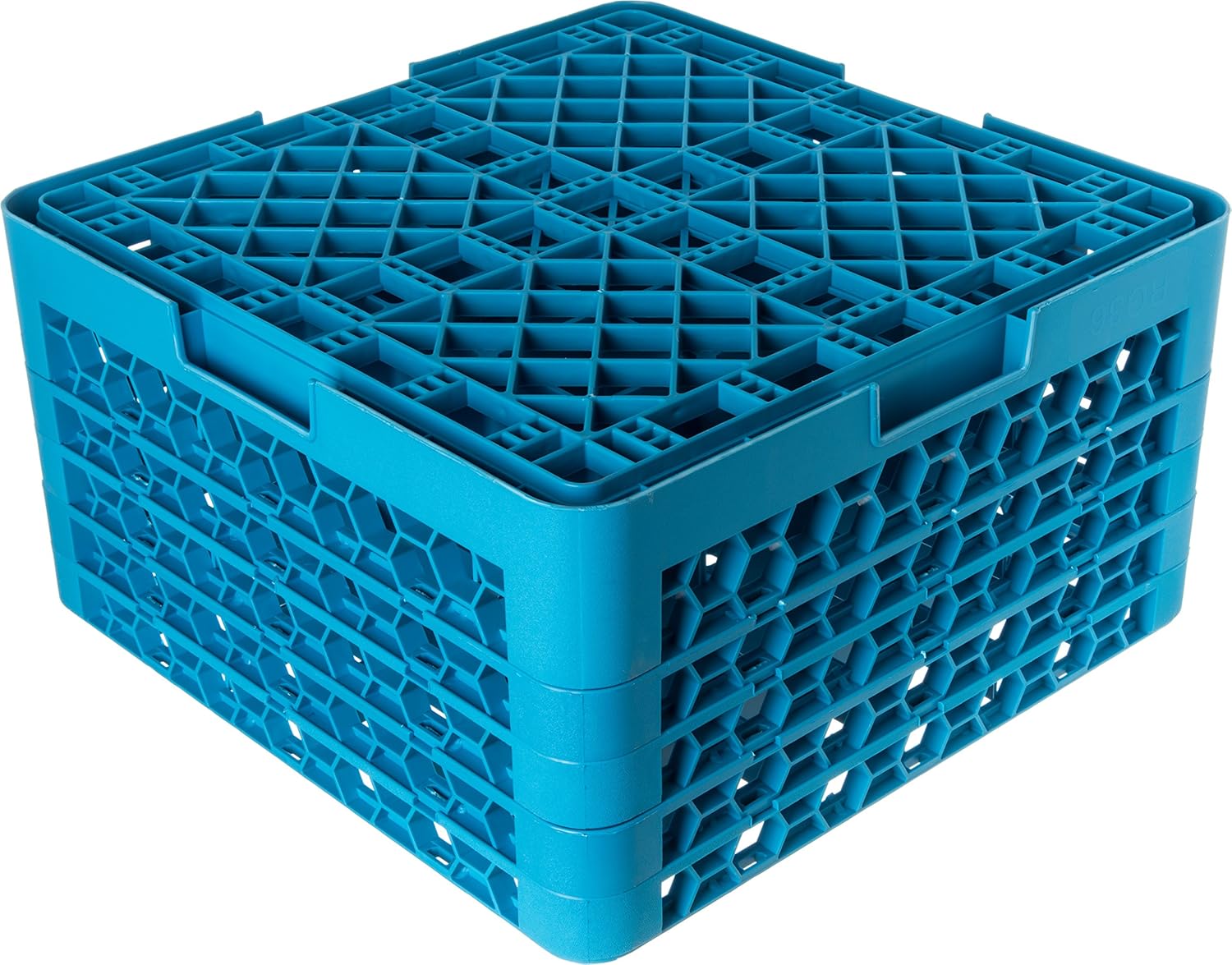Blue 9-Compartment Glass Rack with 3 Extenders, Pack of 2 K1722