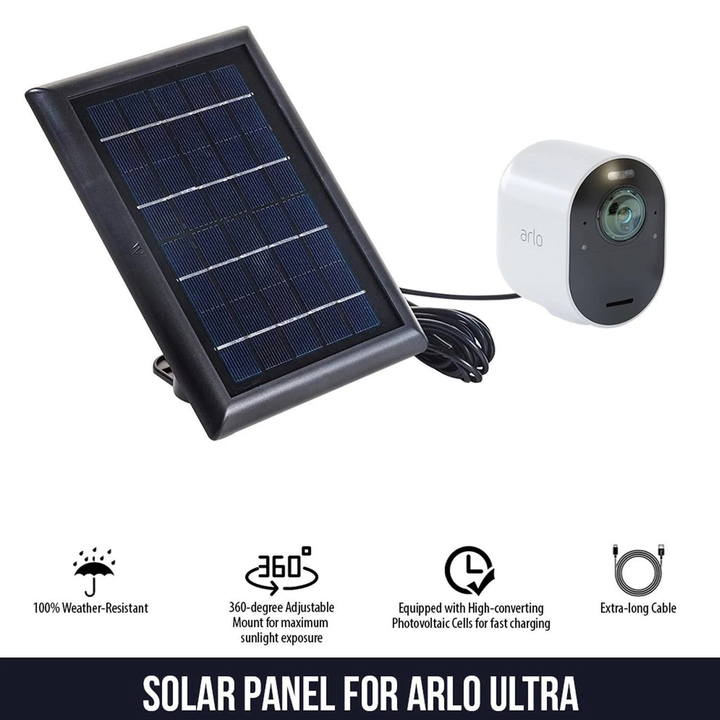 Solar Panel with 13.1ft Cable (2 Pack) T676009