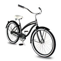 2023 TRACER Nova Beach Cruiser Bike for Women, 26 Inch Wheels, Hi Ten Steel Frame, 1 Speed, Coaster Brake, Hybrid Bike for Adults, Complete Cruiser Bikes, Matte Black Color