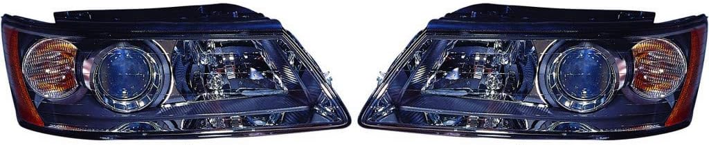 Headlight Assembly for Hyundai Sonata 2006 07, Pair R2537