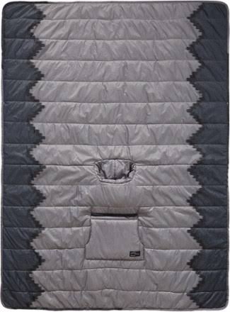 Slate Print Poncho E391