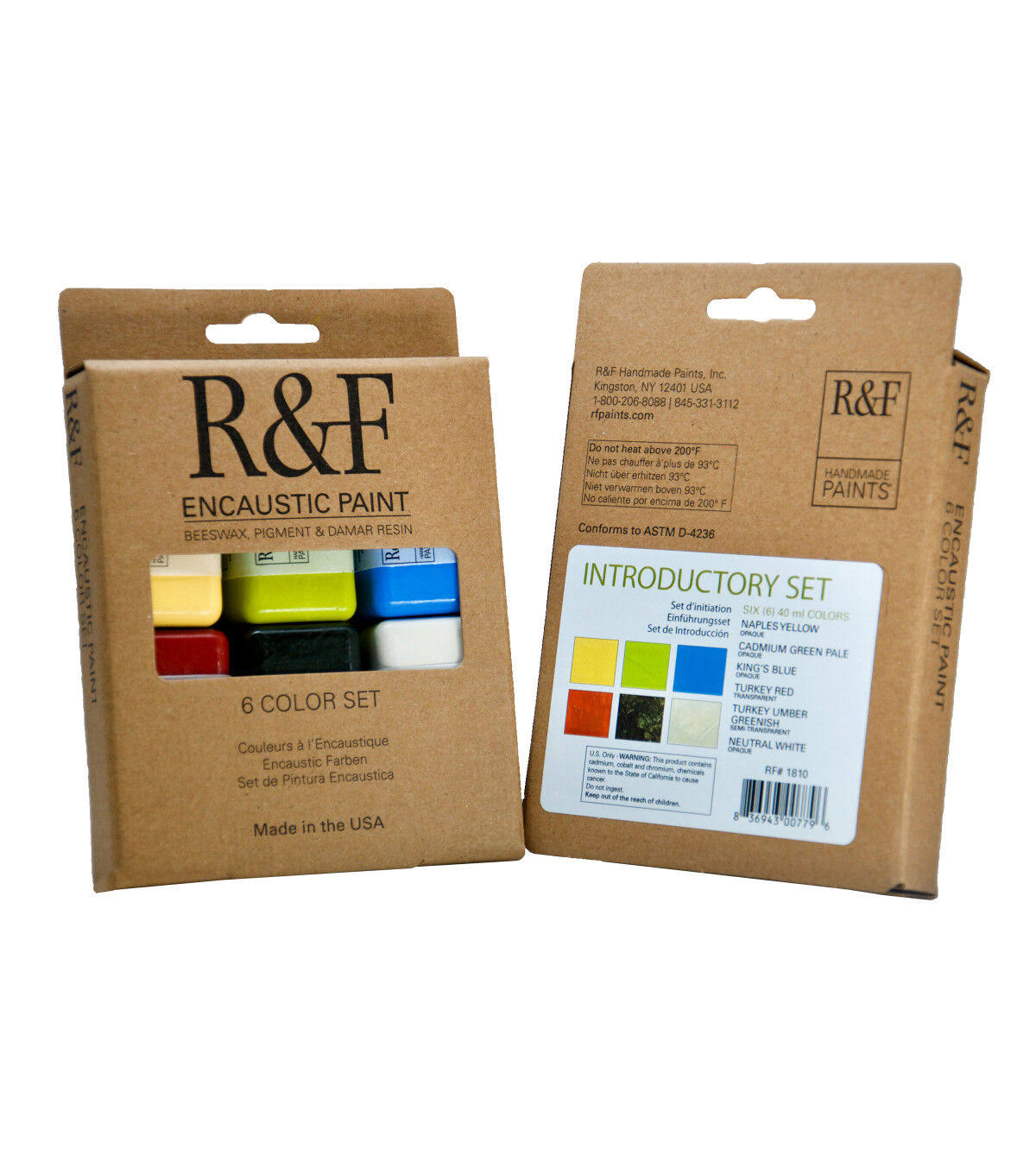 Encaustic Paint Cake Set 6 Color F85503