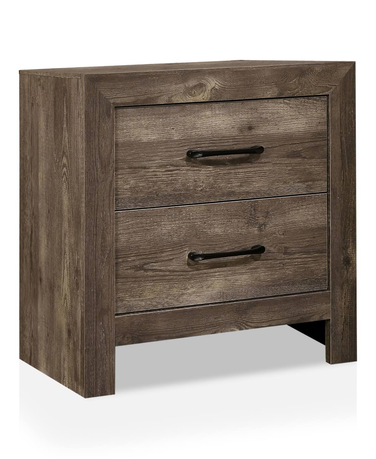Brown 2-Drawer Nightstand N38749