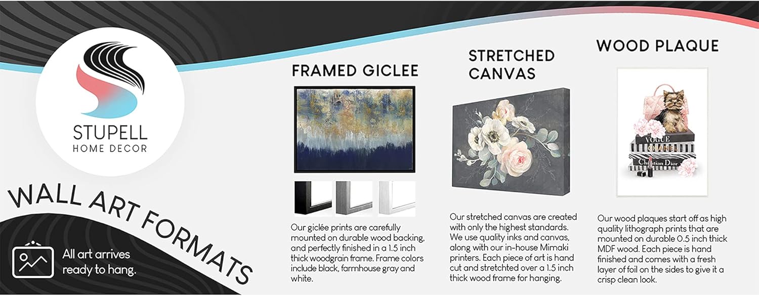 Black Framed Wall Art, 24 x 10 G666349