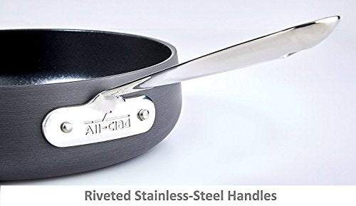 Hard Anodized Nonstick 2 Piece Fry Pan Set 10 12 Inch Cookware Black U659