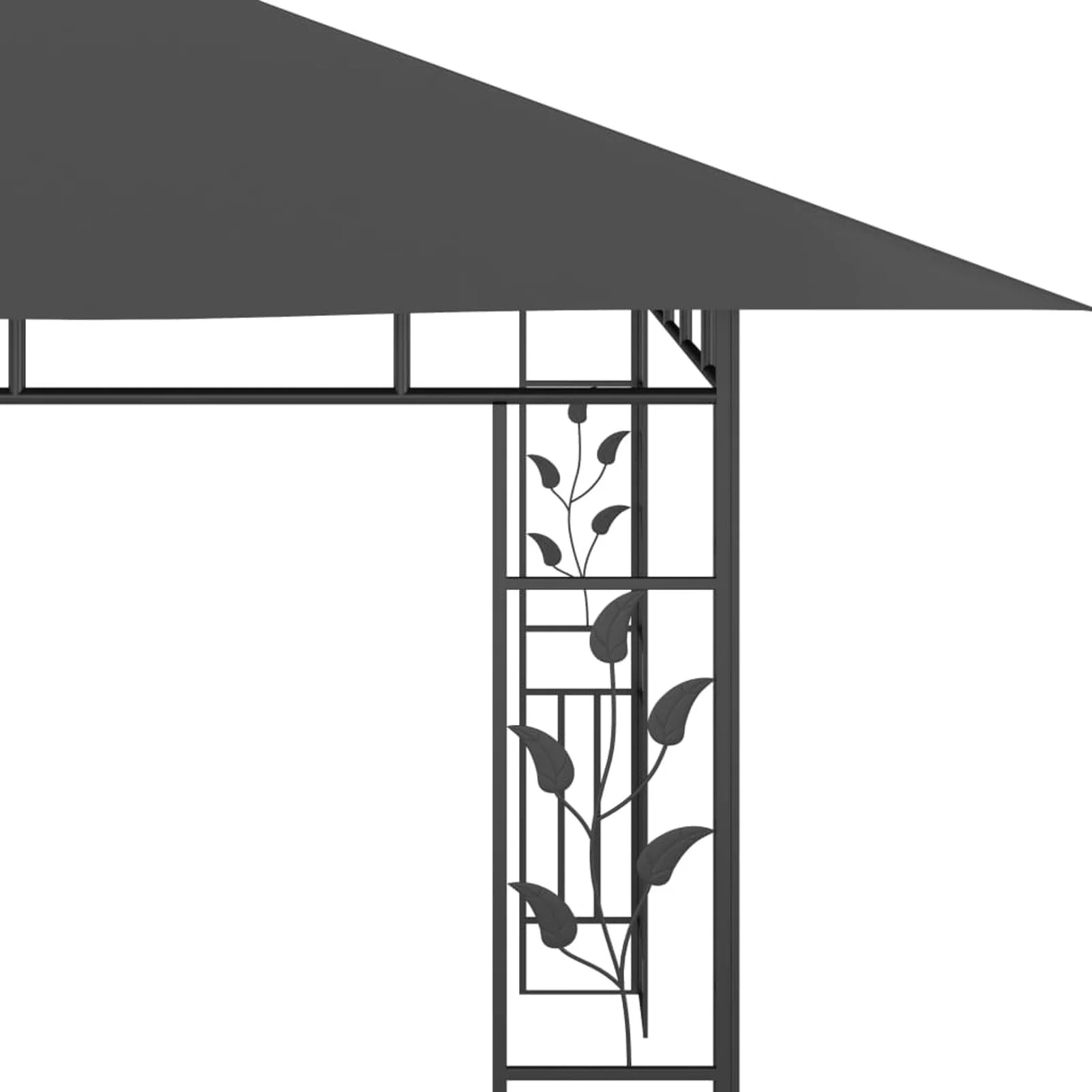 Gazebo with Mosquito Net 13.1'x9.8'x9' Anthracite T36603