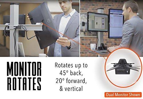Three Monitor Sit-Stand Desk Workstation A581668