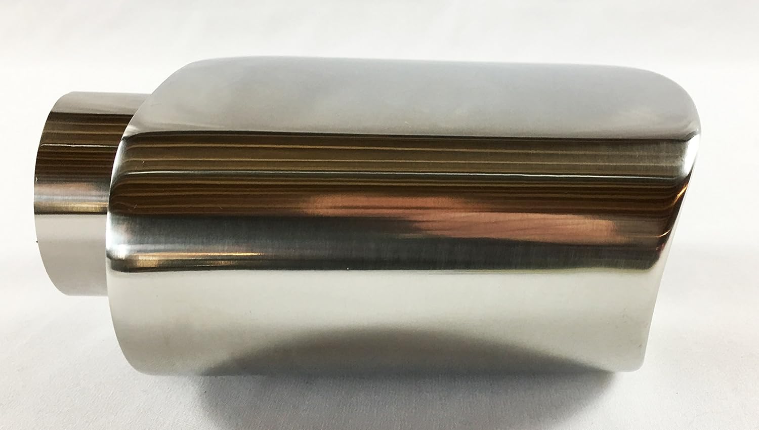 Double Wall Rolled Oval Stainless Steel Exhaust Tip Pack of 2 L937