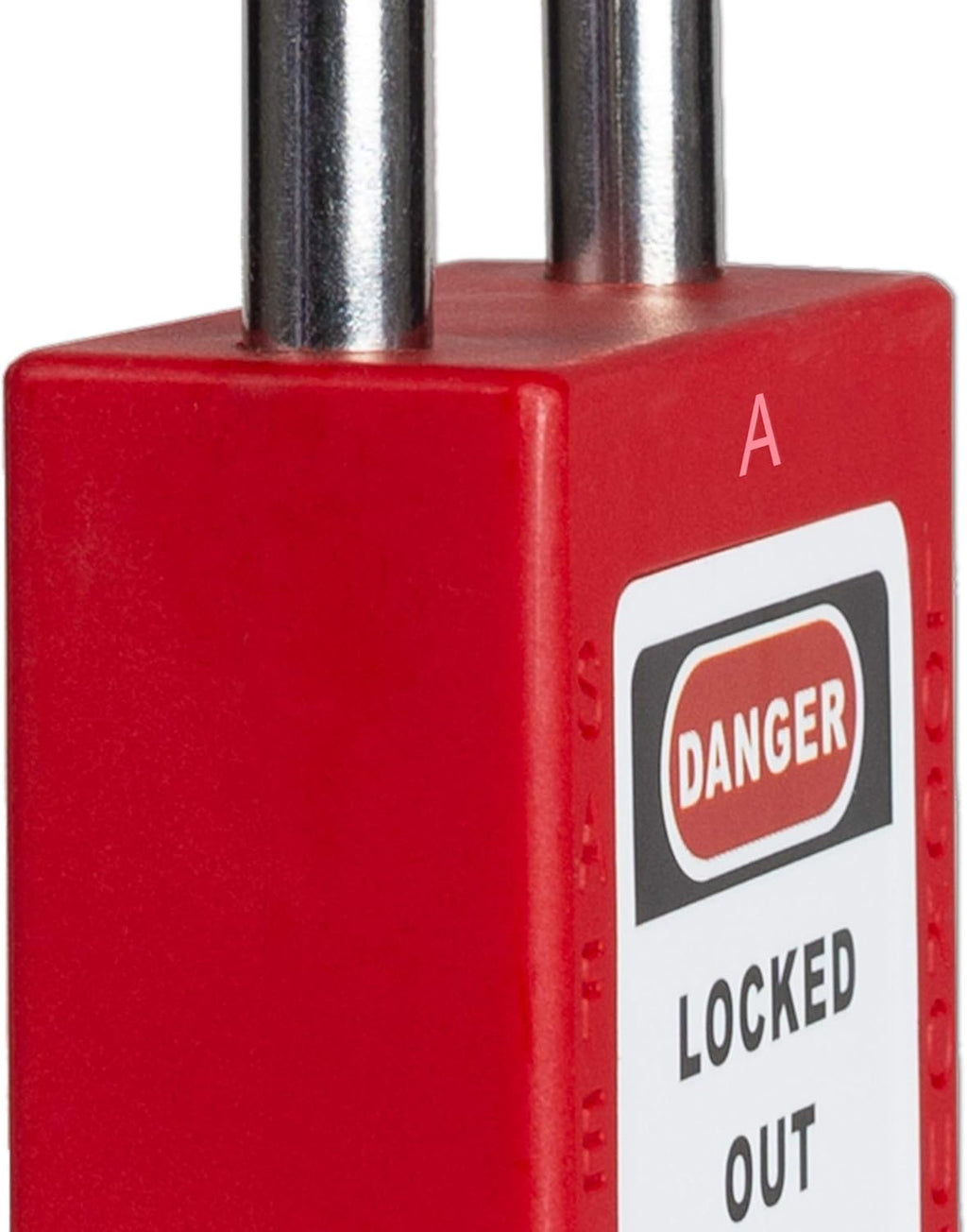 Red Keyed Alike Padlocks, 10 Pack, Stainless Steel Shackle F706295