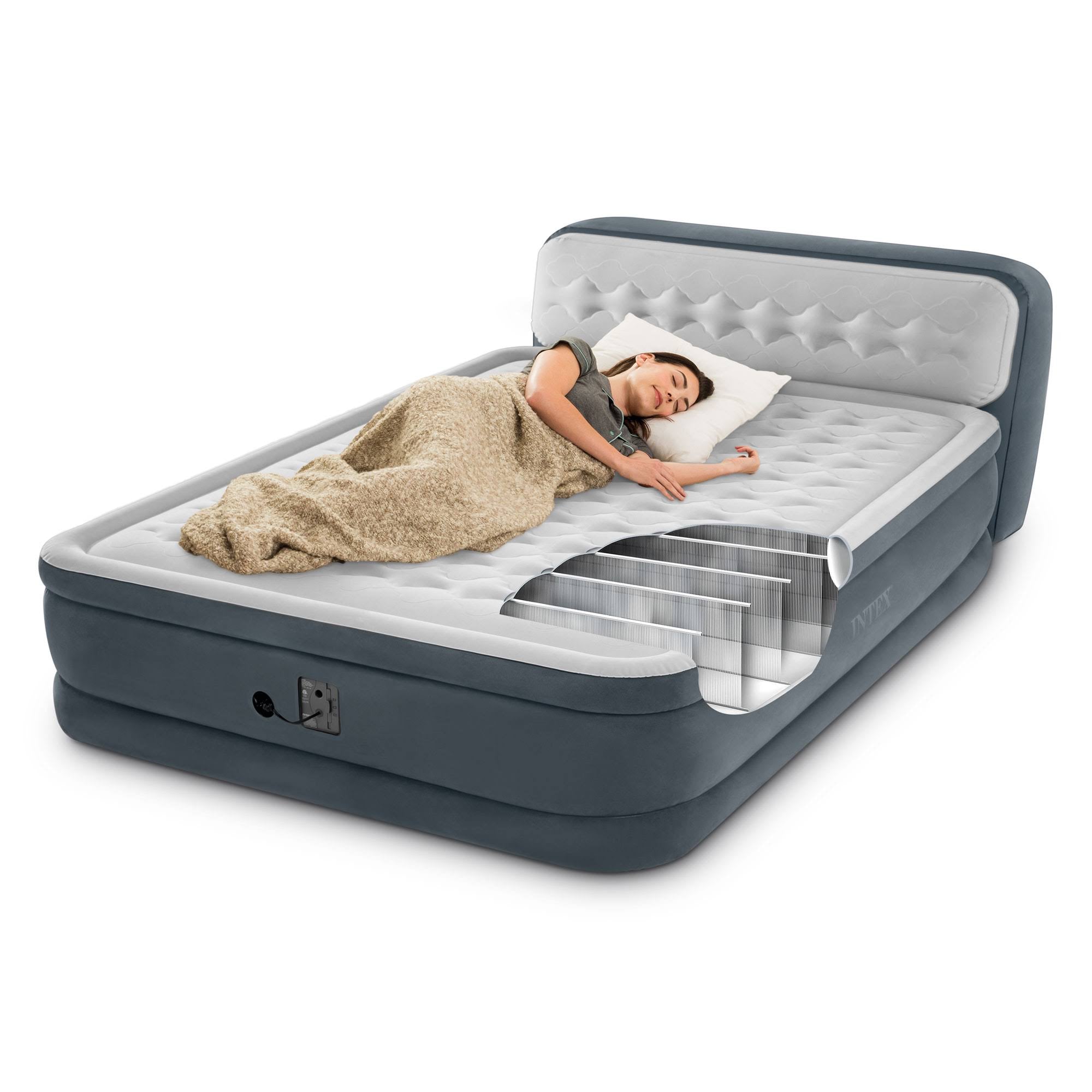 Queen Airbed with Built in Pump J176