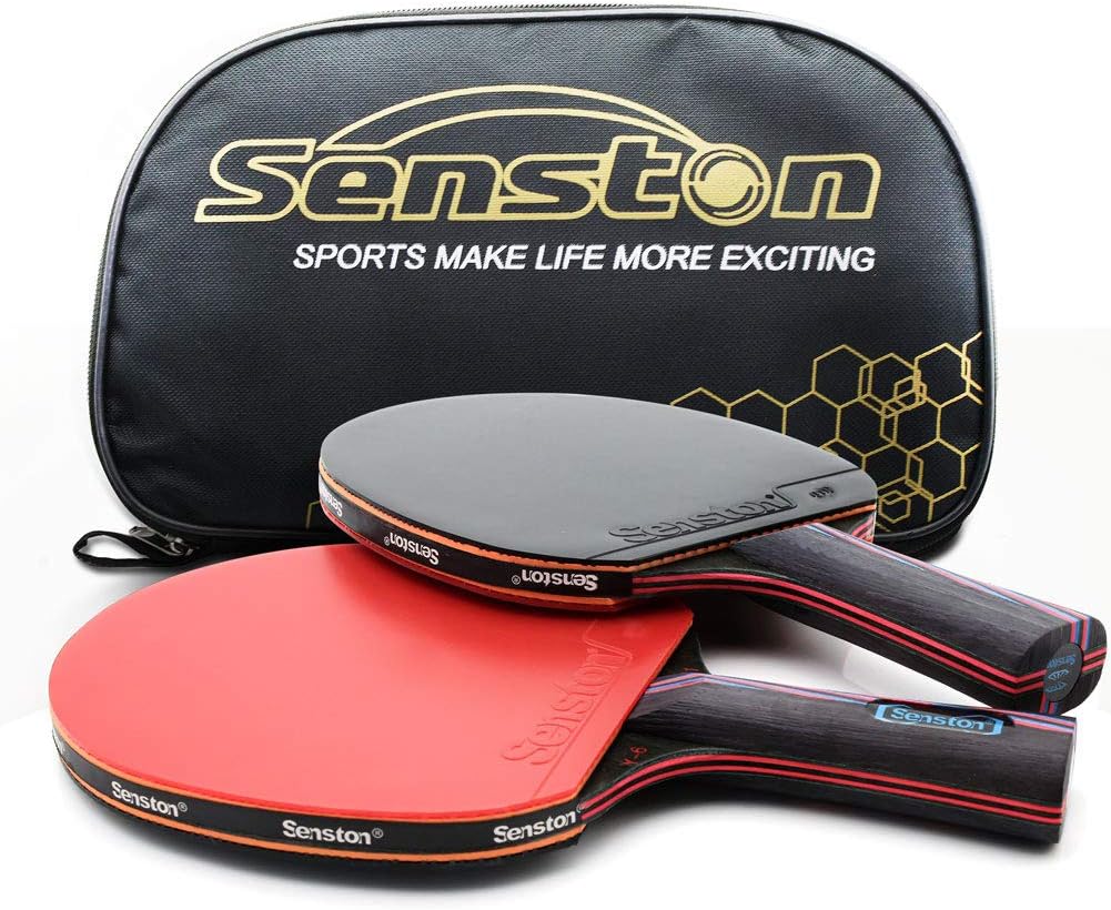 Table Tennis Paddles Set of 2 with Carry Case Z802131