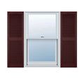 Lifetime Vinyl Cathedral Top Center Mullion with Open Louver Shutters 14 1/2x22W x 60x22H Z4496
