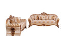 Gold & Brown Sofa Set 2Pcs T494578