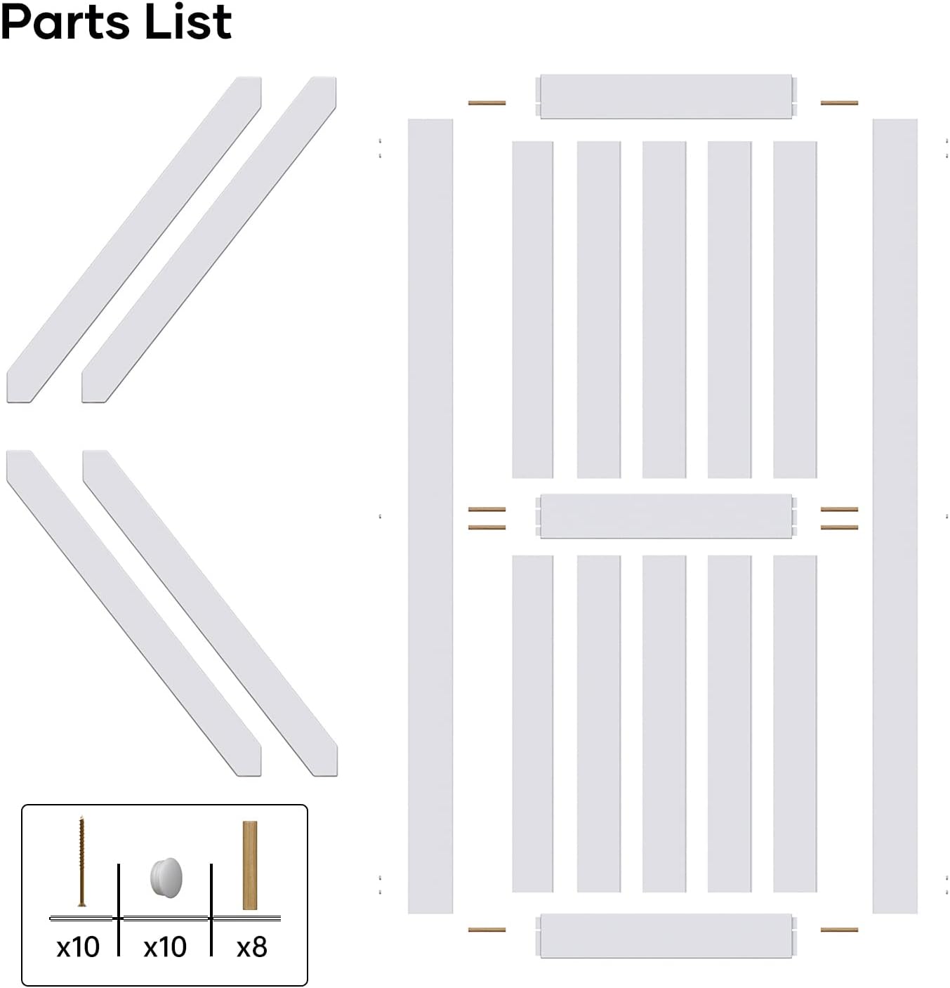 White Barn Door Slab P9892
